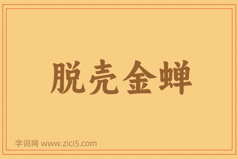 成语脱壳金蝉图片